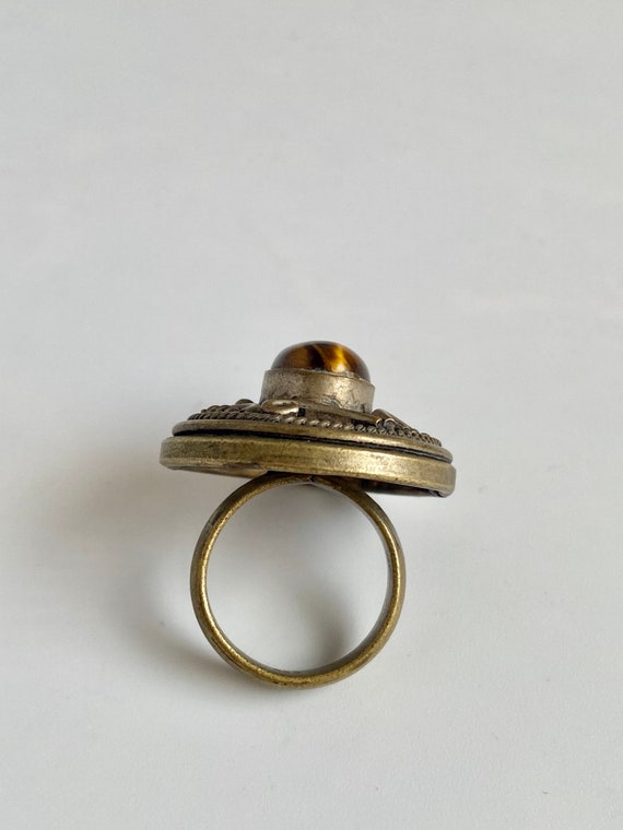 Vintage Handcrafted Berber Tribal Ring Stunning B… - image 2