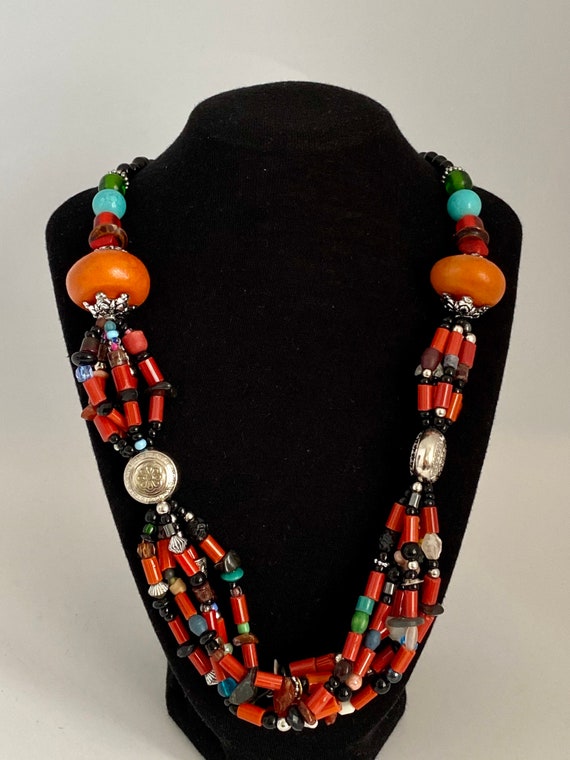 Handcrafted Moroccan Berber Necklace Amazigh Trib… - image 1