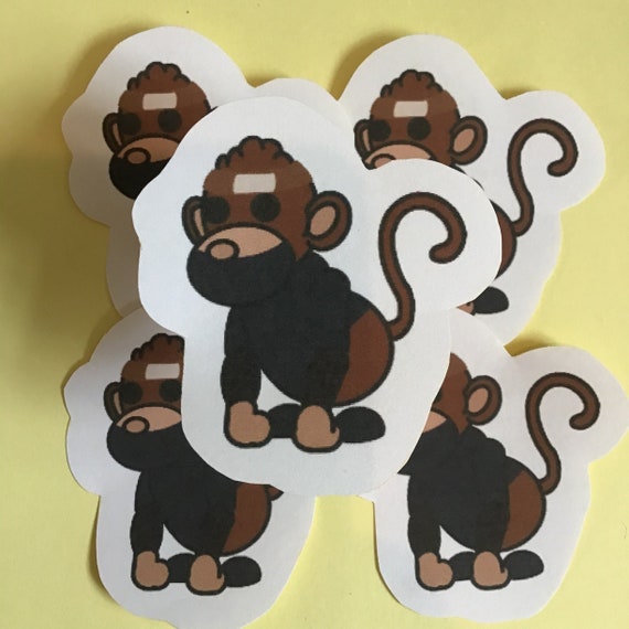 Ninja Monkey Roblox Adopt Me Sticker Etsy - monkey vs roblox