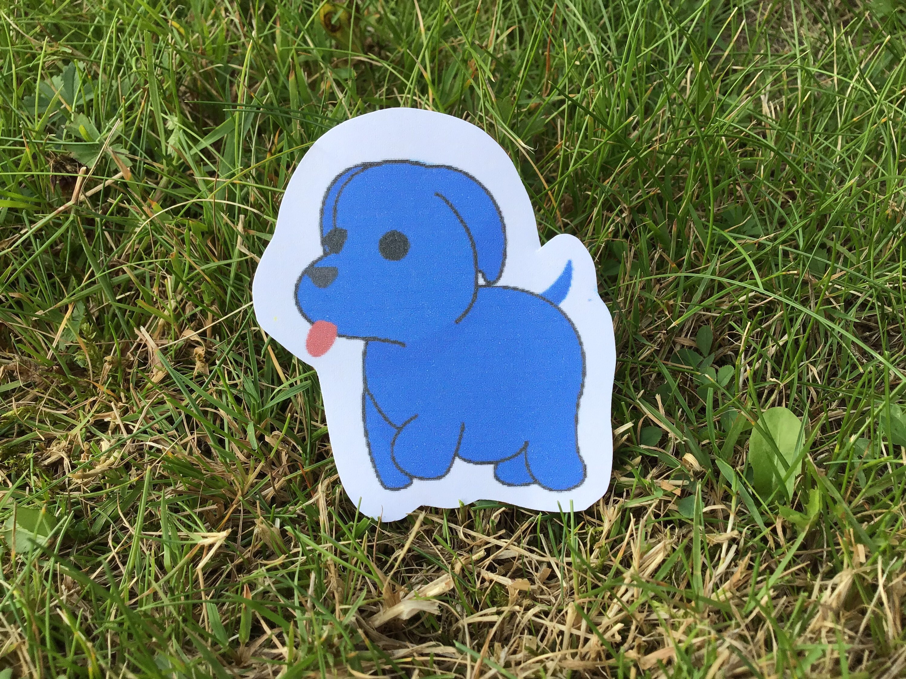 Roblox Adopt Me Blue Dog Sticker Etsy - dog pic for roblox