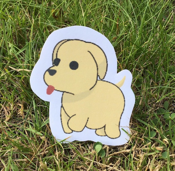 Roblox Adopt Me Dog Sticker Etsy - roblox dog etsy
