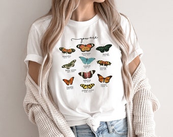 Butterfly Embroidered Shirt Butterfly Shirt Personalized Girls Shirt Butterfly Monogram Girls Shirt Butterfly Monogram Shirt