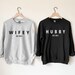 Wifey Hubby Est 2021 Sweatshirt, Honeymoon Shirt, Just Married, Engagement, Bridal Gift, Couple Sweatshirt, Husband And Wife Shirts