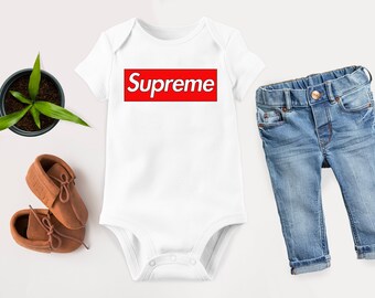supreme baby onesie