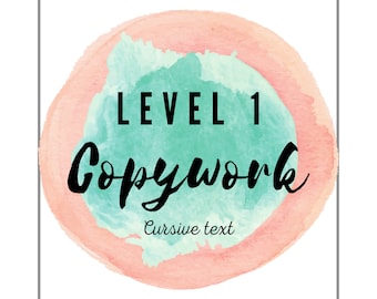 Islamic etiquette copy-work Cursive