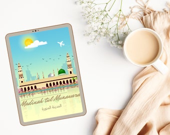 Instant download | Islamic art decor | Makkah | Medina | Al Aqsa | Islamic gifts