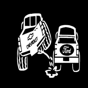 Chevrolet peeing on Ford, Digital SVG