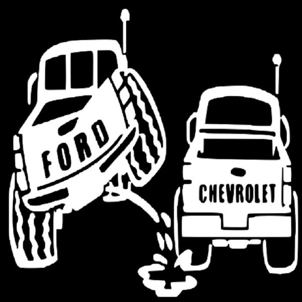 SVG Ford Truck, Peeing On Chevy, Vinyl Truck Decal Ford Emblem Truck Accessories SVG