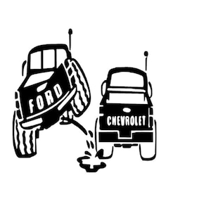 vinyl sticker images SVG 5 Peeing Cars Trucks and Suv decal SVG&#39;s