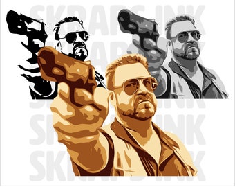 ビッグ・リボウスキ ウォルター・マーク・イット・ゼロ SVG | PNG | EPS インスタントデジタルダウンロード