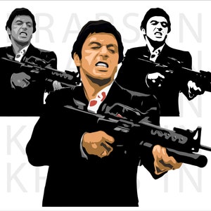 Tony Montana SVG | PNG | AI Instant Digital Download