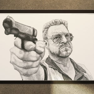 Walter Sobchak Big Lebowski Illustration Print