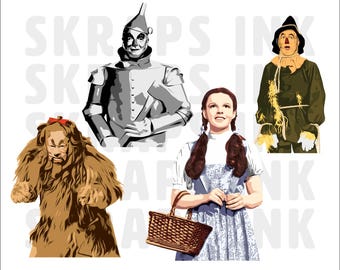 Wizard of Oz Bundle SVG | PNG Instant Digital Download Files