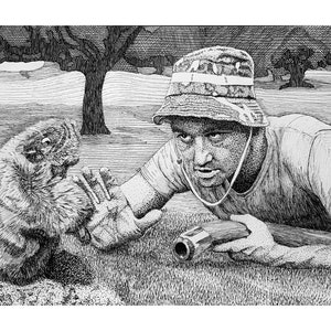 AUSDRUCKBARE Bill Murray Caddyshack Digitale Illustration Download Datei