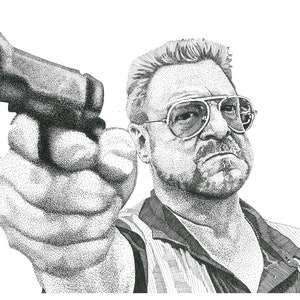 PRINTABLE Walter Sobchak Big Lebowski Digital Illustration Download Files