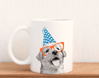 Birthday Golden Retriever Puppy 11oz Ceramic Mug