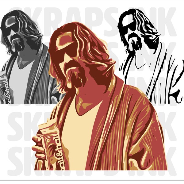 Big Lebowski The Dude SVG | PNG | AI Instant Digital Download