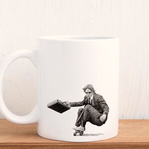 Skateboarder in a Suit 11oz Ceramic Coffee Mug