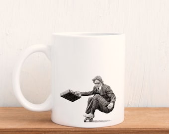 Skateboarder in a Suit 11oz Ceramic Coffee Mug