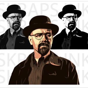 ウォルター・ホワイト SVG | PNG | AI インスタントデジタルダウンロード