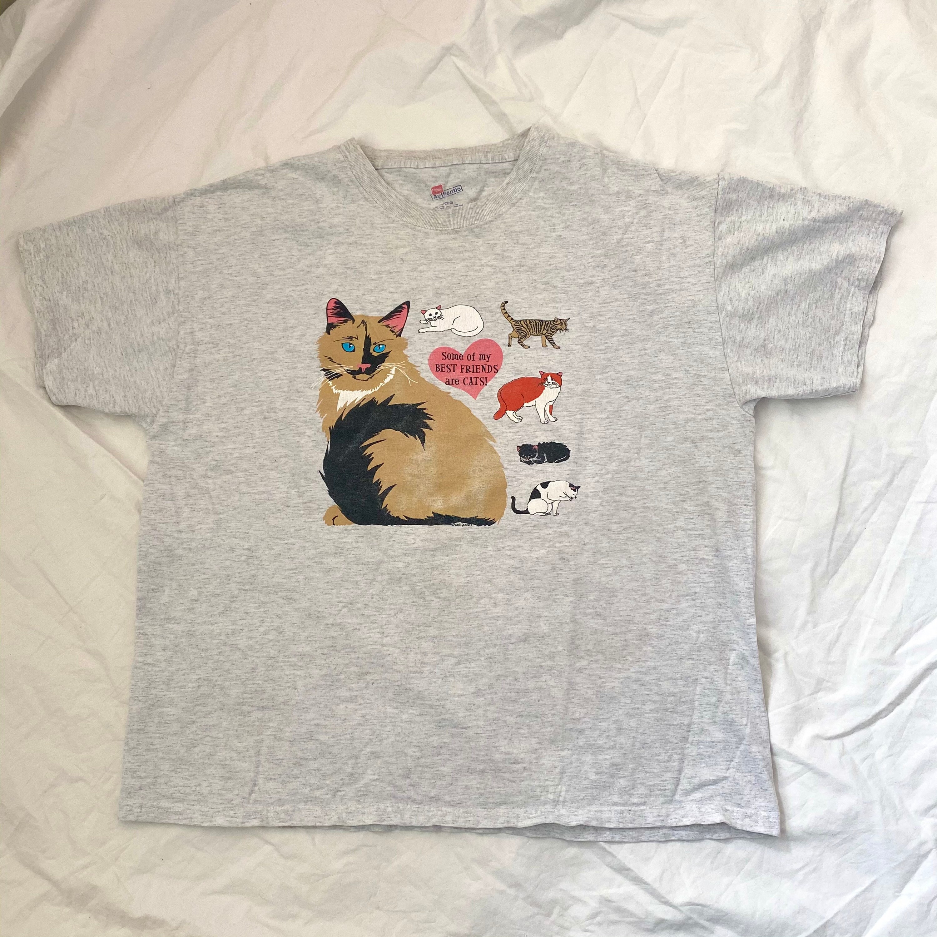 Cat Graphic Tshirt 90s Etsy