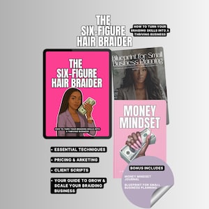 Hair Braiding Business Ebook: Six-Figure Guide + Planner (Digital Download)