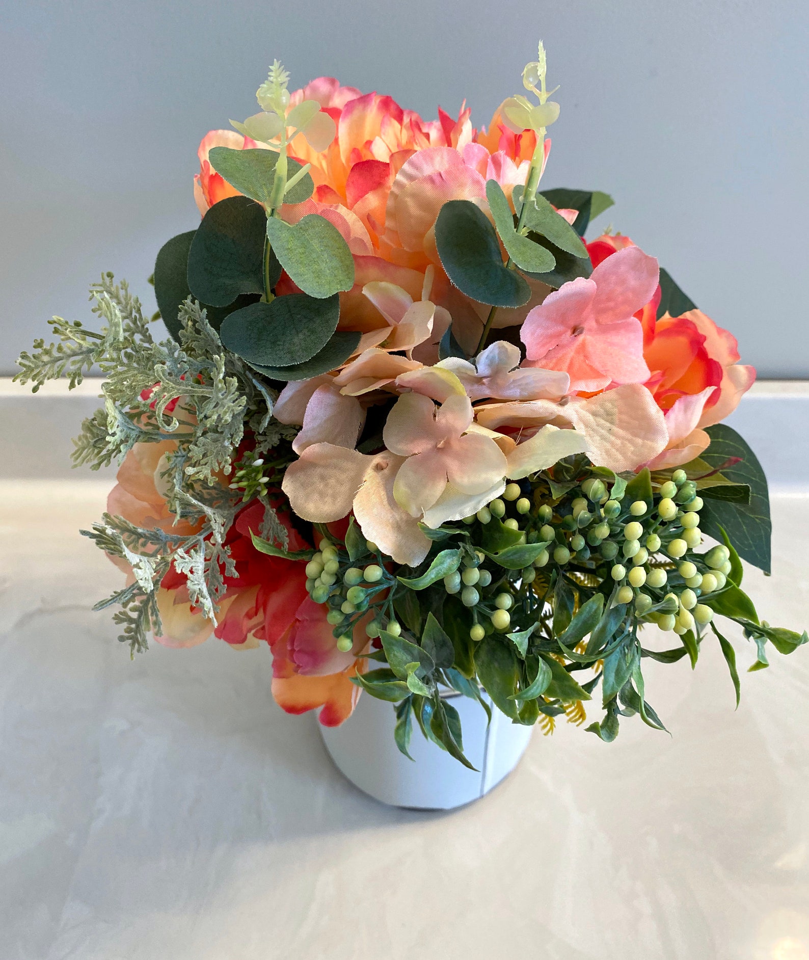 Rustic Milk Jug Floral Arrangement Etsy