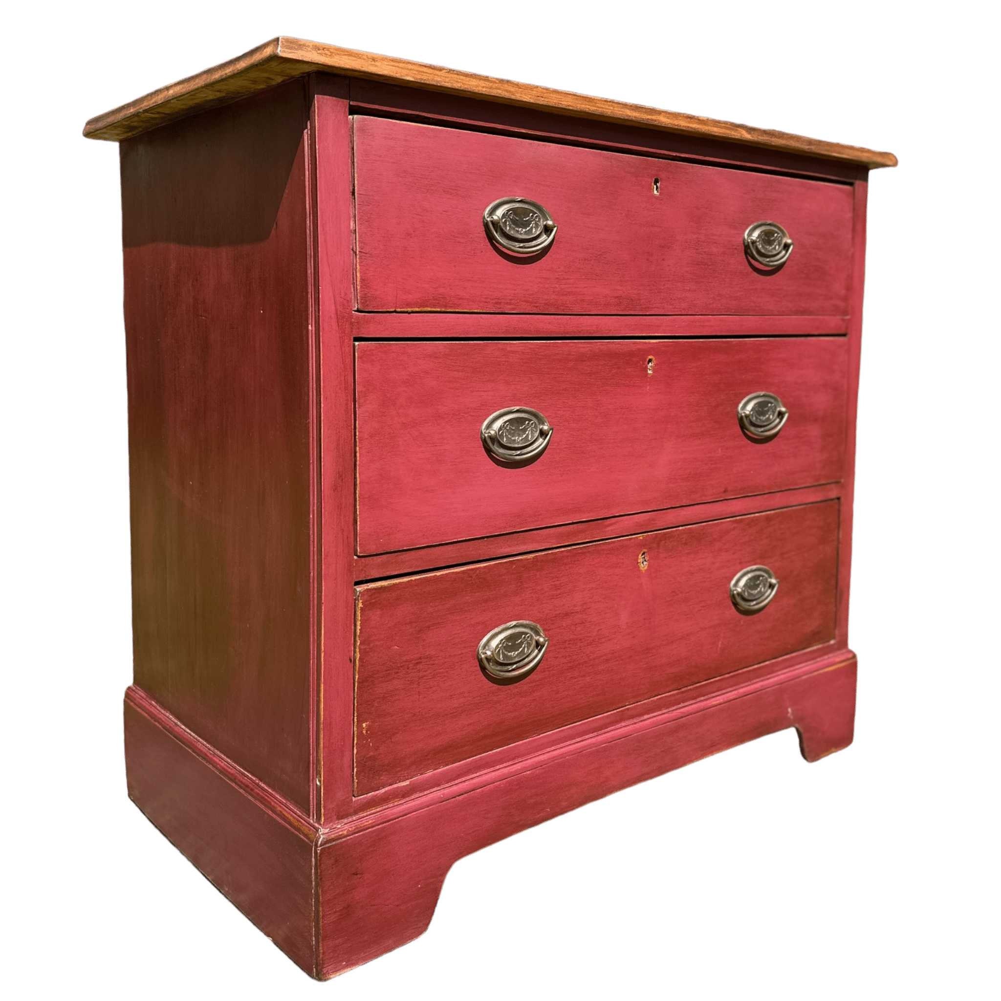 Red Chest of Drawers Etsy UK
