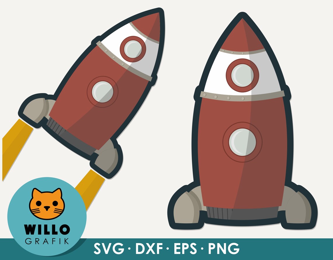 Retro Rocket Printable Rocket Print Spaceship Design Rocket Ship Art ...