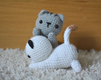 Personalized Crochet Cat Plush - Custom Colours - Crochet Amigurumi, Cute Gift, For Cat Lovers, Kawaii