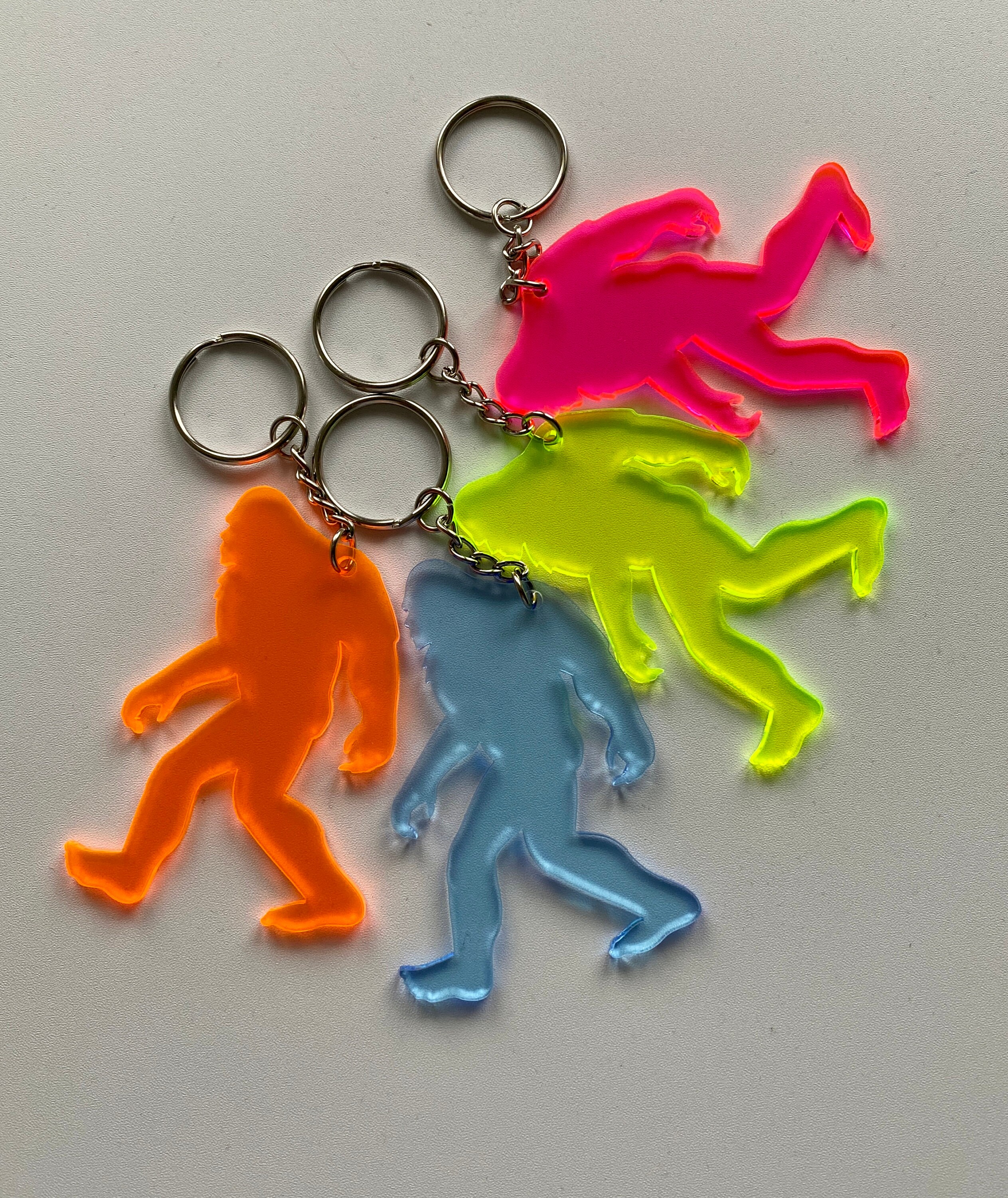 Bigfoot Keychain Sasquatch Keychain Yeti Keychain Adventure Etsy
