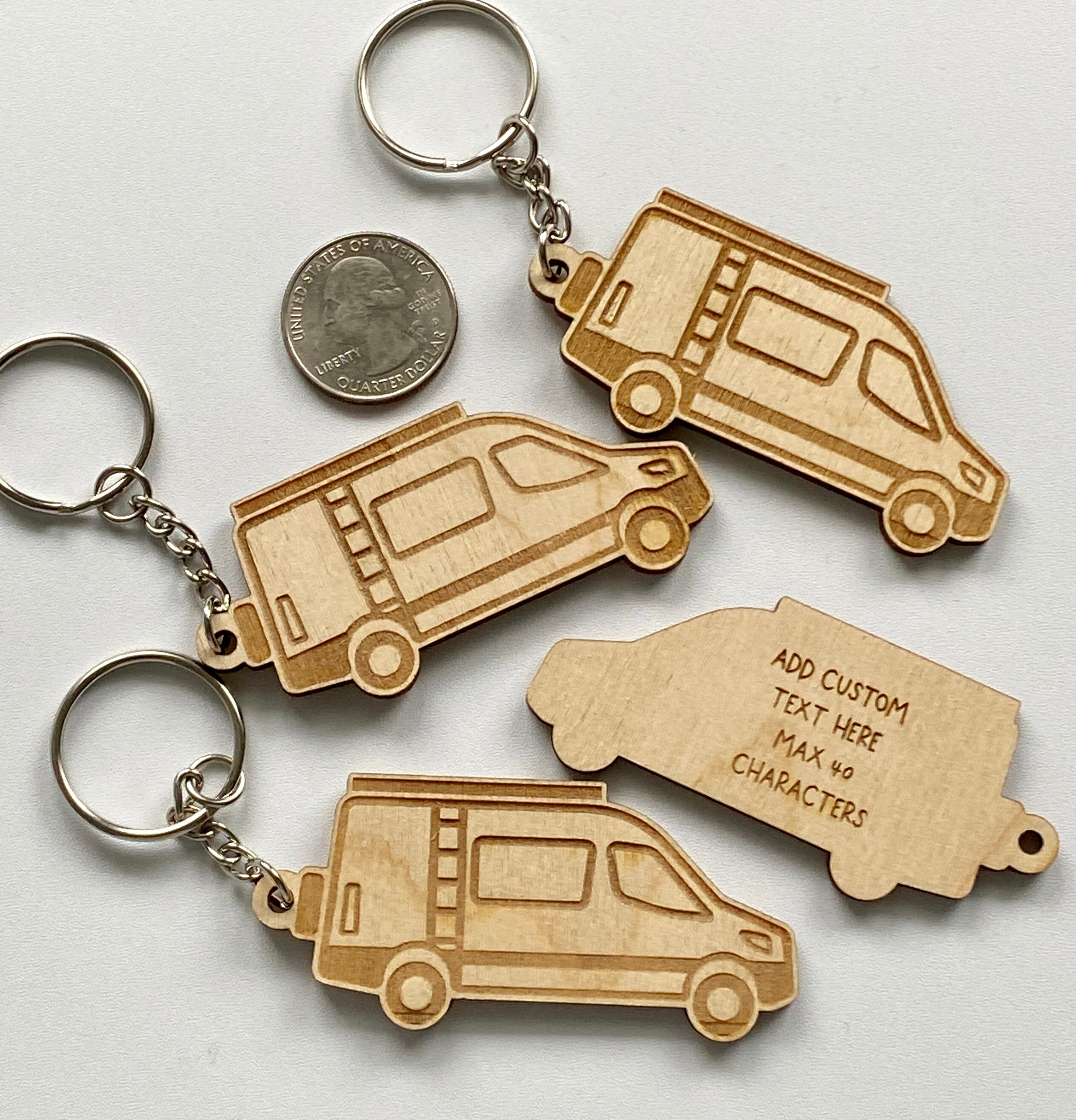 Camper Van Keychain Custom Text Sprinter Van Van Etsy