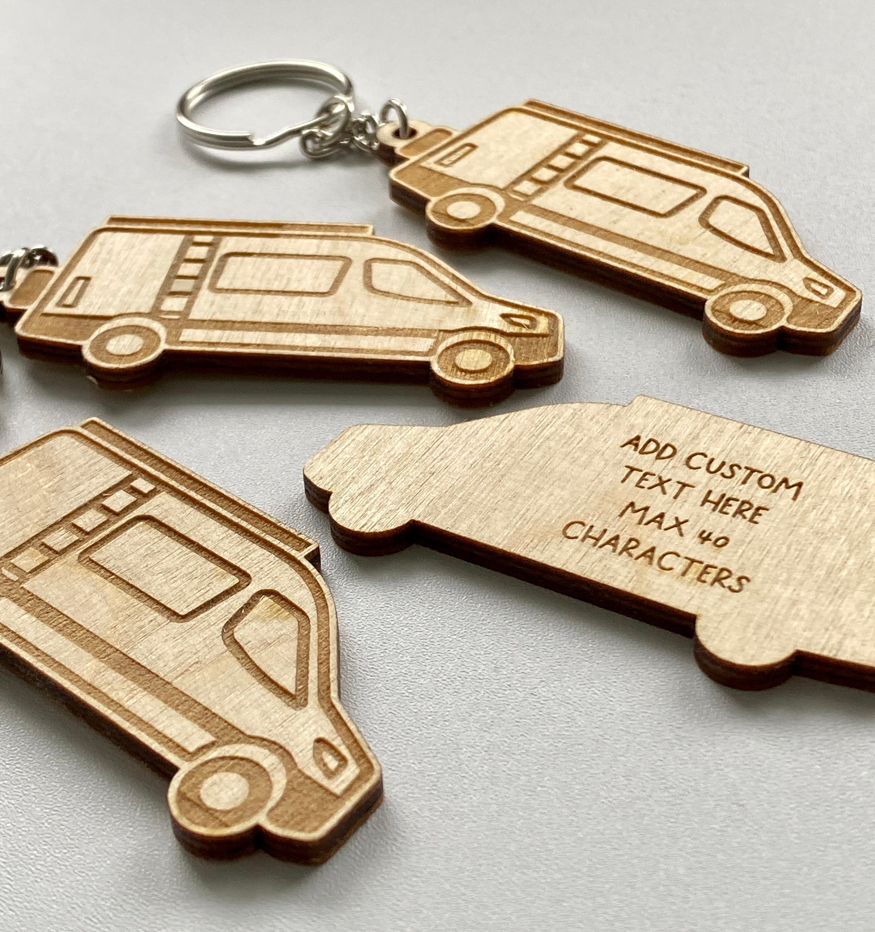 Camper Van Keychain Custom Text Sprinter Van Van Conversion Van Life