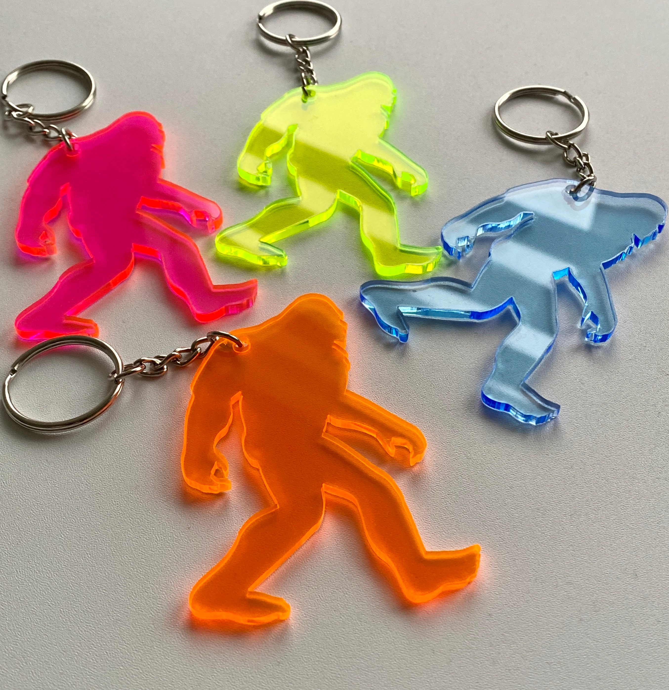 Bigfoot Keychain Sasquatch Keychain Yeti Keychain Adventure Etsy