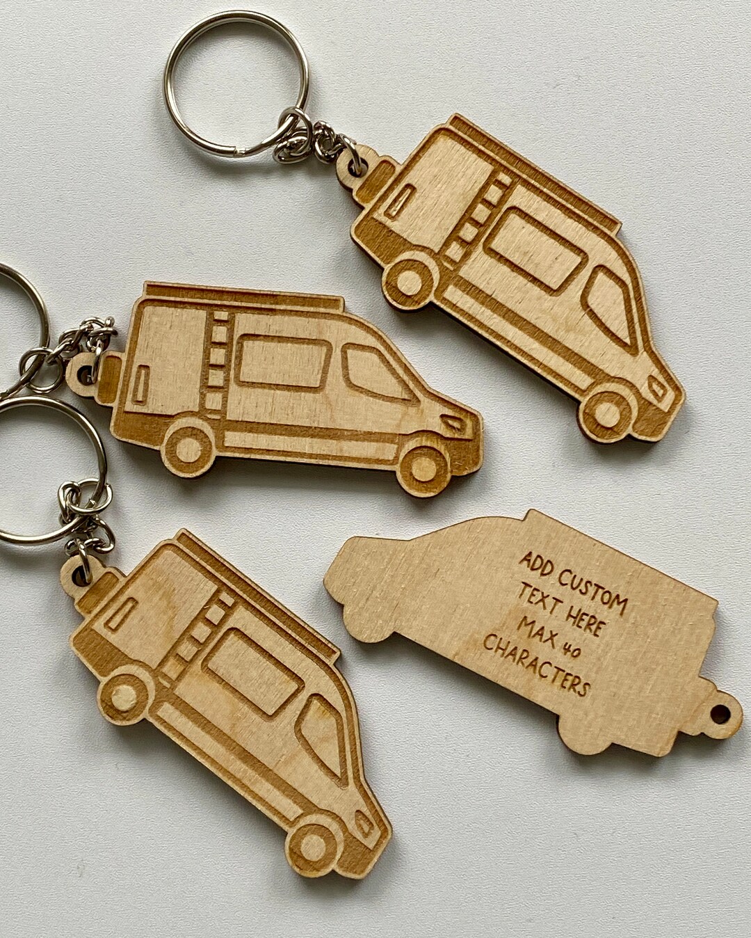 Camper Van Keychain Custom Text Sprinter Van Van Conversion Van Life
