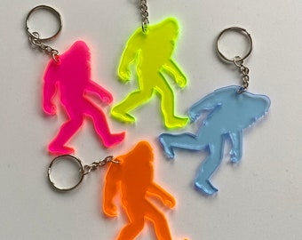 Bigfoot Keychain, Sasquatch Keychain, Yeti Keychain, Adventure Keychain