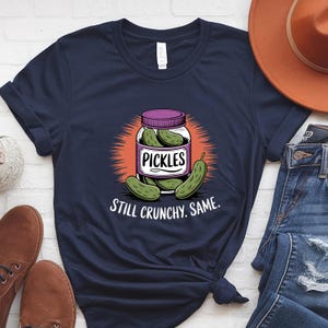 Funny Pickle T-Shirt: Crunchy Twist Unisex Tee
