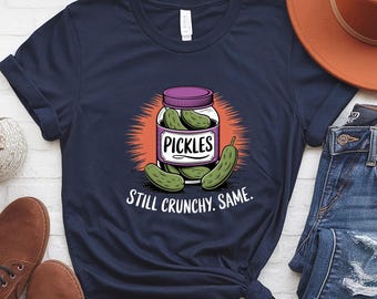Funny Pickle T-Shirt: Crunchy Twist Unisex Tee