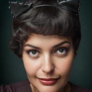 Gothic Nieten Handgefertigte Katzenohren Stirnband