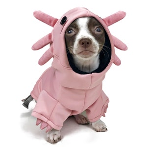 Axolotl Pet Hoodie Unique-Handmade Dog Cloths