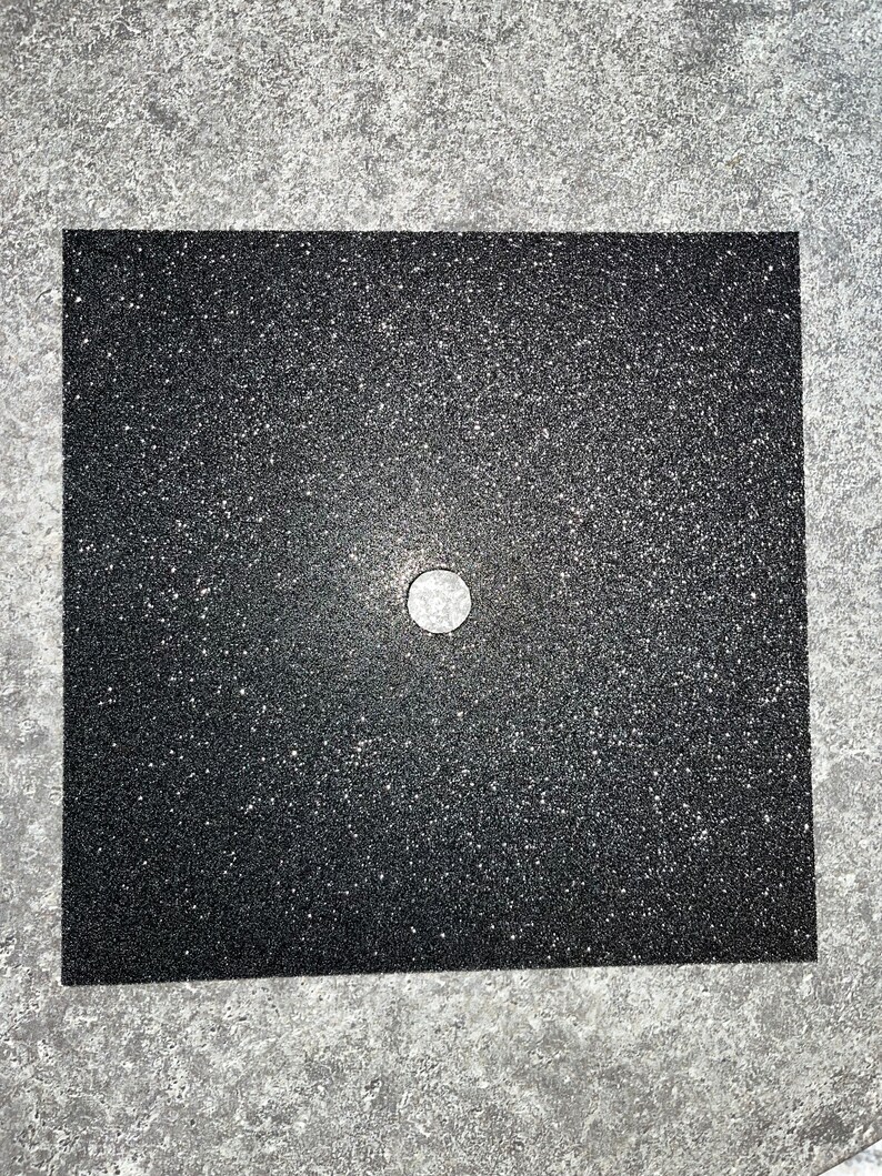Glitter Cardstock Graduation Cap Topper Base Black Etsy