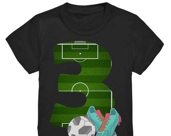 3. 4. 5. 6. 7. Geburtstag Fußball Jungen Kinder T-Shirt mit Namen personalisiert Kindergeburtstag Geschenkidee