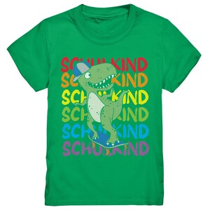 Schulanfang T-Shirt Dino Skateboard Einschulung Schulkind Outfit image 5
