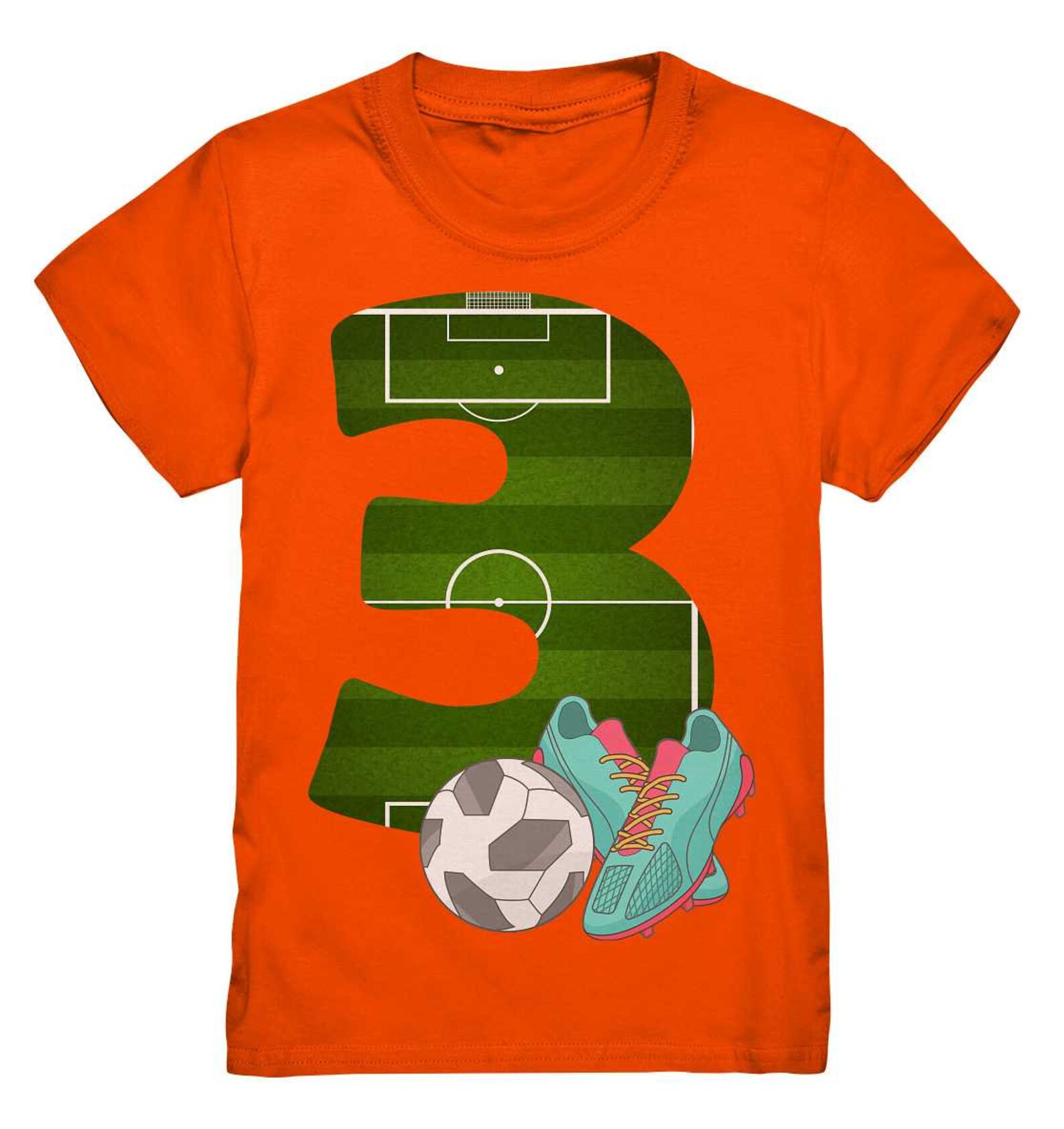 3. 4. 5. 6. 7. Geburtstag Fußball Jungen Kinder T-shirt Mit Namen ...
