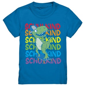 Schulanfang T-Shirt Dino Skateboard Einschulung Schulkind Outfit image 4