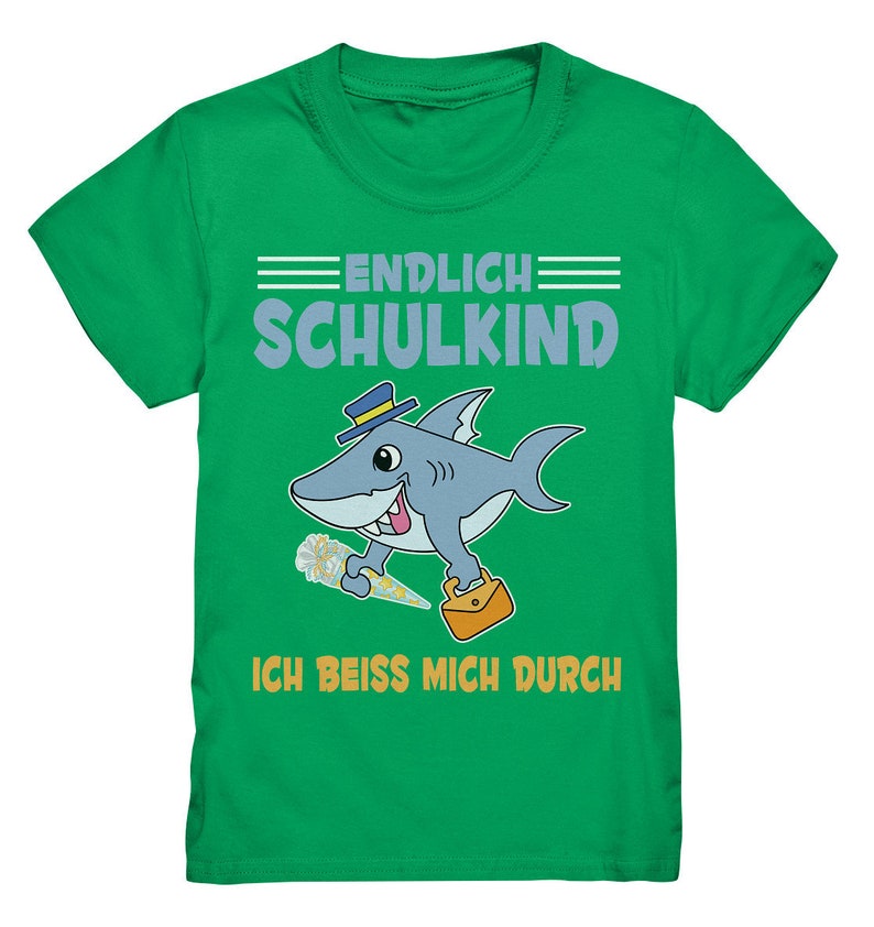 SCHULKIND Hai T-Shirt Einschulung Geschenk 2022 Schulanfang Outfit image 4