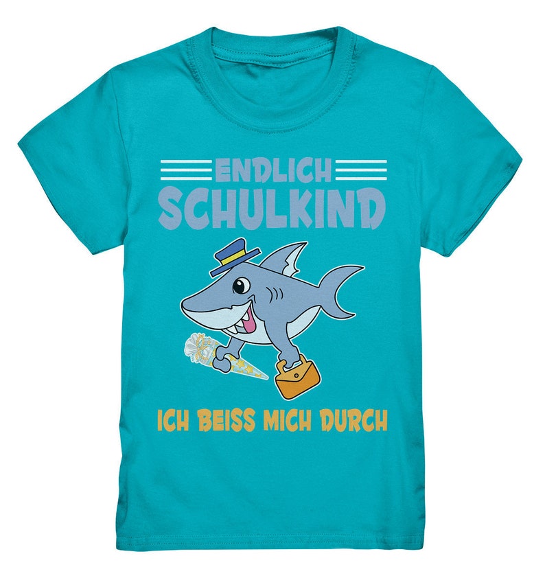 SCHULKIND Hai T-Shirt Einschulung Geschenk 2022 Schulanfang Outfit image 6