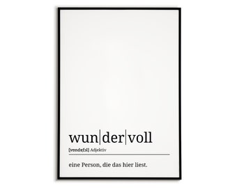 wundervoll Poster Definition - Wandbild Wohnzimmer Küche Esszimmer Schlafzimmer Wanddeko