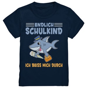 SCHULKIND Hai T-Shirt Einschulung Geschenk 2022 Schulanfang Outfit image 2