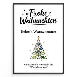 Weihnachten Geldgeschenk Personalisiert Karte Weihnachtsgeschenk personalisiertes Geschenk zu Weihnachten Geschenkidee Wunscherfüller Geldge